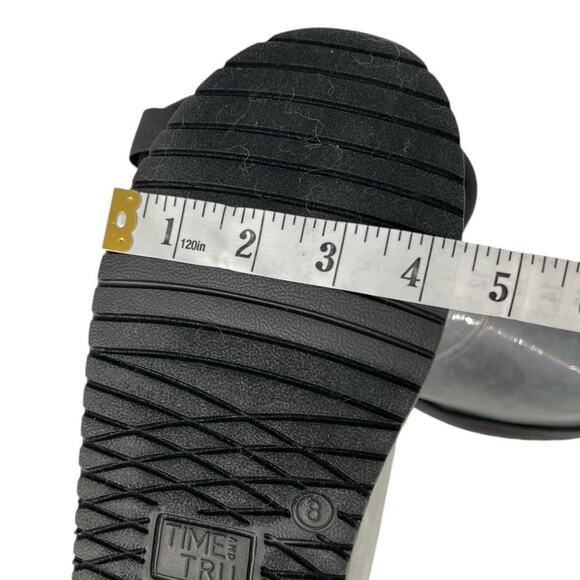 Time and Tru Clear Gray Faux Sherpa Lined Short Boots Women Size 8 - Picture 14 of 15